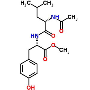 (2S)-2-[[(2S)-2-乙酰氨基-4-甲基戊酰基]氨基]-3-(4-羥基苯基)丙酸甲酯結(jié)構(gòu)式_32450-39-8結(jié)構(gòu)式