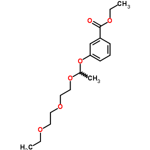 3-[1-[2-(2-乙氧基乙氧基)乙氧基]乙氧基]-苯甲酸乙酯結(jié)構(gòu)式_32514-74-2結(jié)構(gòu)式