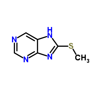 8-(甲基硫代)-9H-嘌呤結(jié)構(gòu)式_33426-53-8結(jié)構(gòu)式
