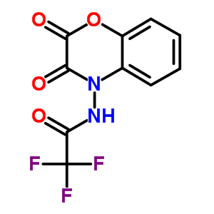 N-(2,3-二氫-2,3-二氧代-4H-1,4-苯并噁嗪-4-基)-2,2,2-三氟-乙酰胺結構式_34288-10-3結構式