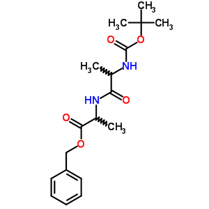 2-[2-(叔丁氧基羰基氨基)丙?；被鵠丙酸芐酯結(jié)構(gòu)式_34385-44-9結(jié)構(gòu)式