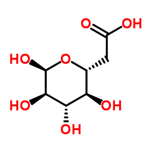 2-[(2R,3S,4S,5R,6S)-3,4,5,6-四羥基四氫吡喃-2-基]乙酸結(jié)構(gòu)式_34980-72-8結(jié)構(gòu)式