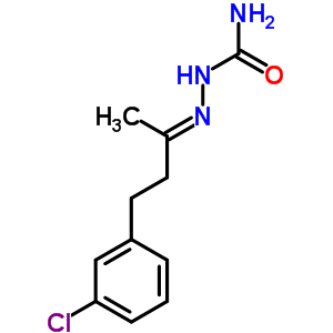 2-[3-(3-氯苯基)-1-甲基亞丙基]-肼羧酰胺結(jié)構(gòu)式_3506-74-9結(jié)構(gòu)式