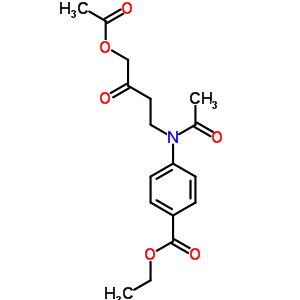 4-[乙酰基-(4-乙?；趸?3-氧代-丁基)氨基]苯甲酸乙酯結(jié)構(gòu)式_35260-30-1結(jié)構(gòu)式