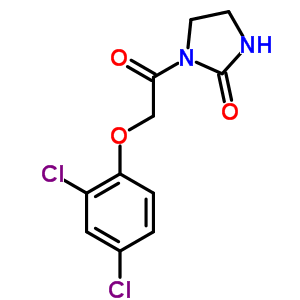 1-[2-(2,4-二氯苯氧基)乙?；鵠-2-咪唑啉酮結(jié)構(gòu)式_35767-81-8結(jié)構(gòu)式