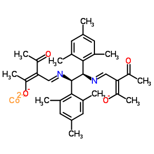 (1R,2R)-N,N-雙(2-乙酰-3-氧代-2-亞丁烯基)-1,2-二均三甲苯基乙二胺合鈷(II)結(jié)構(gòu)式_361346-80-7結(jié)構(gòu)式