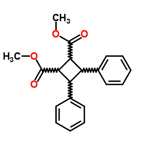 Dimethyl 3,4-diphenylcyclobutane-1,2-dicarboxylateStructure,36650-44-9Structure Dimethyl 3,4-diphenylcyclobutane-1,2-dicarboxylate Structure,36650-44-9Structure