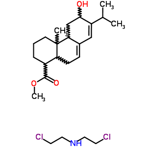 12-羥基松香酸二(2-氯乙基)胺結構式_38234-12-7結構式