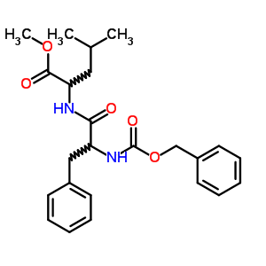 N-[N-[(苯基甲氧基)羰基]-L-苯基丙氨?；鵠-L-亮氨酸甲酯結(jié)構(gòu)式_3850-45-1結(jié)構(gòu)式