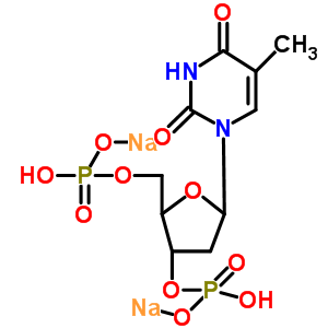 1-[2-脫氧-3,5-二-O-(羥基膦酸)呋喃戊糖基]-5-甲基-2,4(1H,3H)-嘧啶二酮二鈉鹽結(jié)構(gòu)式_386229-77-2結(jié)構(gòu)式