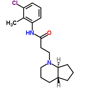 3-[(4aR,7aS)-2,3,4,4a,5,6,7,7a-八氫環(huán)戊烯并[b]吡啶-1-基]-N-(3-氯-2-甲基苯基)丙酰胺結(jié)構(gòu)式_39494-10-5結(jié)構(gòu)式