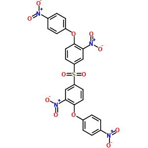 1,1-磺?；p[3-硝基-4-(4-硝基苯氧基)-苯結(jié)構(gòu)式_3950-58-1結(jié)構(gòu)式
