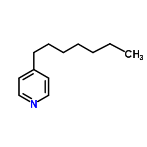 4-庚基吡啶結構式_40089-90-5結構式