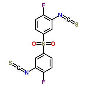 1-氟-4-(4-氟-3-異硫代氰?；?苯基)磺?；?2-異硫代氰?；?苯結(jié)構(gòu)式_40939-78-4結(jié)構(gòu)式