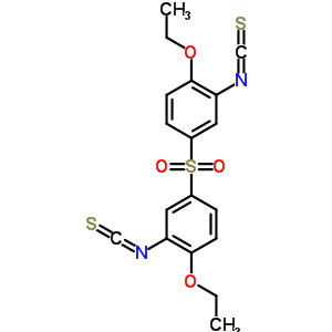 1-乙氧基-4-(4-乙氧基-3-異硫代氰酰基-苯基)磺?；?2-異硫代氰?；?苯結構式_40939-79-5結構式