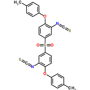 1,1-磺?；p[3-異硫代氰?；?4-(4-甲基苯氧基)-苯結(jié)構(gòu)式_40939-83-1結(jié)構(gòu)式