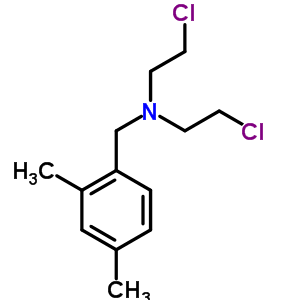 N,N-雙 (2-氯乙基)-2,4-二甲基苯甲胺鹽酸鹽結(jié)構(gòu)式_4213-25-6結(jié)構(gòu)式