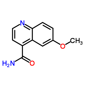 6-甲氧基-4-喹啉羧酰胺結構式_4363-96-6結構式