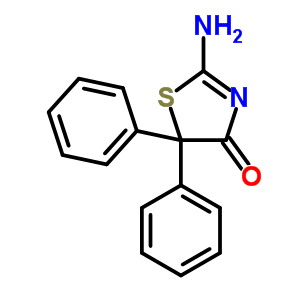 2-氨基-5,5-二苯基-4(5H)-噻唑酮結構式_4694-95-5結構式