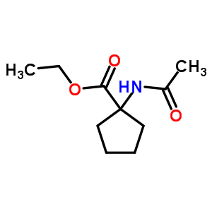 Cyclopentanecarboxylicacid, 1-(acetylamino)-, ethyl esterStructure,4896-13-3Structure Cyclopentanecarboxylicacid, 1-(acetylamino)-, ethyl ester Structure,4896-13-3Structure