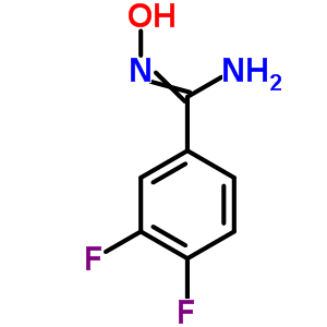 3,4-二氟苯酰胺肟結(jié)構(gòu)式_500024-74-8結(jié)構(gòu)式