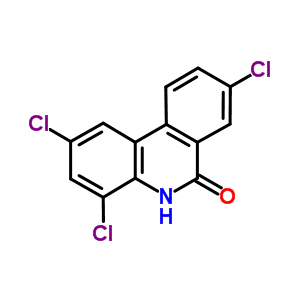 2,4,8-三氯-5H-鄰二氮雜菲-6-酮結構式_5131-59-9結構式