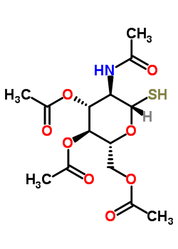 2-乙酰氨基-2-脫氧-1-硫代-beta-d-吡喃葡萄糖 3,4,6-三乙酸酯結(jié)構(gòu)式_51450-09-0結(jié)構(gòu)式