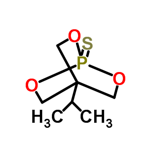 4-異丙基-2,6,7-三氧雜-1-磷雜雙環(huán)[2.2.2]辛烷-1-硫酮結(jié)構(gòu)式_51486-56-7結(jié)構(gòu)式