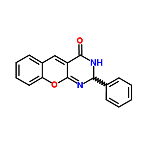2,3-二氫-2-苯基-4H-[1]苯并吡喃并[2,3-d]嘧啶-4-酮結(jié)構(gòu)式_52218-08-3結(jié)構(gòu)式