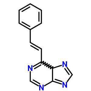 6-(2-苯基乙烯)-9H-嘌呤結(jié)構(gòu)式_52605-93-3結(jié)構(gòu)式