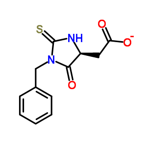 (1-芐基-5-氧代-2-硫氧代咪唑啉-4-基)-乙酸結(jié)構(gòu)式_52730-34-4結(jié)構(gòu)式