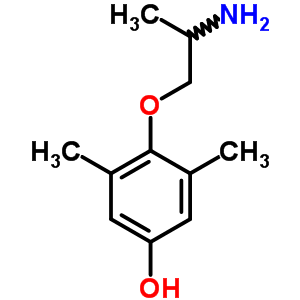 4-(2-氨基丙氧基)-3,5-二甲基苯酚結(jié)構(gòu)式_53566-99-7結(jié)構(gòu)式