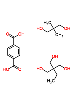 1,4-苯二甲酸與 2,2-二甲基-1,3-丙烷二醇和 2-乙基-2-(羥基甲基)-1,3-丙烷二醇聚合物結(jié)構(gòu)式_53808-40-5結(jié)構(gòu)式