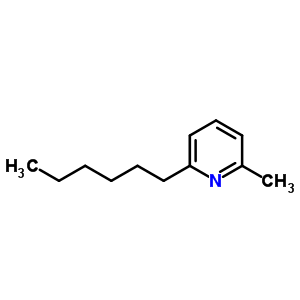 2-己基-6-甲基-吡啶結構式_5394-29-6結構式