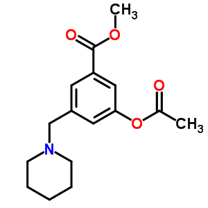 3-(乙?；趸?-5-(1-哌啶基甲基)-苯甲酸甲酯鹽酸鹽結(jié)構(gòu)式_5432-82-6結(jié)構(gòu)式