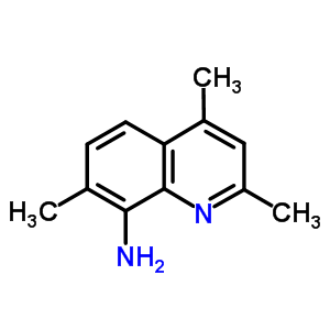 2,4,7-三甲基喹啉-8-胺結構式_5433-08-9結構式