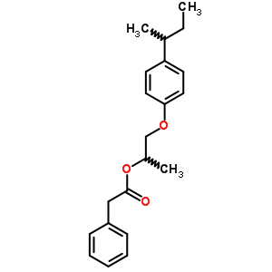 苯乙酸,1-甲基-2-[4-(1-甲基丙基)苯氧基]乙酯結(jié)構(gòu)式_5436-64-6結(jié)構(gòu)式