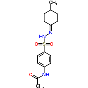 4-(乙酰基氨基)-苯磺酸 2-(4-甲基環(huán)己基)肼結(jié)構(gòu)式_5448-87-3結(jié)構(gòu)式