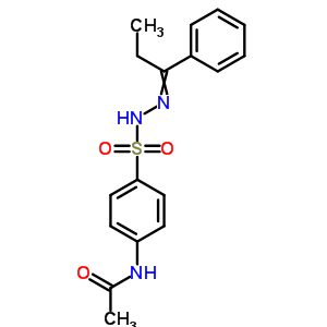 4-(乙?；被?-苯磺酸 2-(1-苯基亞丙基)肼結(jié)構(gòu)式_5448-97-5結(jié)構(gòu)式