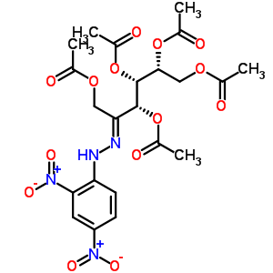 [(2R,3S,4R,5Z)-1,2,4,6-四乙酰氧基-5-[(2,4-二硝基苯基)亞肼基]己烷-3-基]乙酸酯結(jié)構(gòu)式_54538-26-0結(jié)構(gòu)式