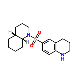 6-[[(4aR,8aS)-3,4,4a,5,6,7,8,8a-八氫-2H-喹啉-1-基]磺?；鵠-1,2,3,4-四氫喹啉結(jié)構(gòu)式_5455-90-3結(jié)構(gòu)式