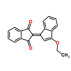 2-(3-乙氧基-1H-茚-1-基)-1H-茚-1,3(2H)-二酮結(jié)構(gòu)式_56525-08-7結(jié)構(gòu)式