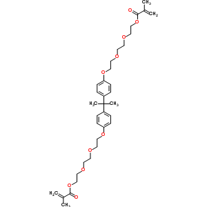 2,2-雙[4-[9-(異丁烯?；趸?-1,4,7-三噁壬烷-1-基]苯基]丙烷結(jié)構(gòu)式_56744-46-8結(jié)構(gòu)式