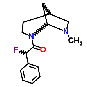 3-[氟(苯基)乙?；鵠-8-甲基-3,8-二氮雜雙環(huán)[3.2.1]辛烷結(jié)構(gòu)式_57269-25-7結(jié)構(gòu)式