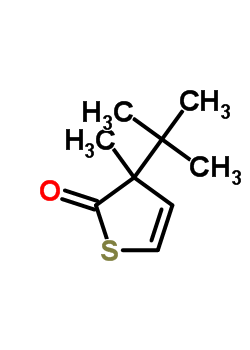 3-(1,1-二甲基乙基)-3-甲基-2(3H)-噻吩酮結(jié)構(gòu)式_57556-18-0結(jié)構(gòu)式