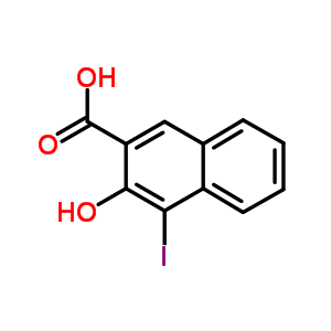 3-羥基-4-碘萘-2-羧酸結(jié)構(gòu)式_57754-61-7結(jié)構(gòu)式