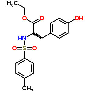 N-[(4-甲基苯基)磺?；鵠-L-酪氨酸乙酯結(jié)構(gòu)式_58559-09-4結(jié)構(gòu)式
