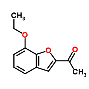 1-(7-乙氧基-1-苯并呋喃-2-基)乙酮結(jié)構(gòu)式_58583-72-5結(jié)構(gòu)式