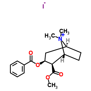 (1R,2R,3S,5S)-3-(苯甲酰氧基)-2-(甲氧羰基)-8,8-二甲基-8-銨雙環(huán)[3.2.1]辛烷碘化物結構式_5937-29-1結構式
