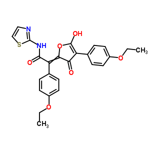 (E)-(9CI)-4-乙氧基-a-[4-(4-乙氧基苯基)-3-羥基-5-氧代-2(5H)-呋喃]-N-2-噻唑苯乙酰胺結(jié)構(gòu)式_59522-44-0結(jié)構(gòu)式